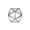 Homeroots 6" Brown and Gold Metal Hand Painted Geometric Orb Tabletop Sculpture 399630 - alternate 6