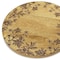 Homeroots Set of Two 12" Brown Solid Wood Floral Round Serving Trays 634502 - alternate 5