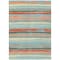 Homeroots 10' X 14' Sky Blue Pink And Gray Striped Washable Indoor Outdoor Area Rug 598937 - alternate 7