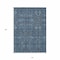 Homeroots 10' X 14' Blue And Black Floral Washable Indoor Outdoor Area Rug 564310 - alternate 8