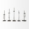 Homeroots Set of Two Dark Brown Abstract Metal Cylinder Table Vases, 2PK 397538 - alternate 10