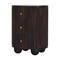 Homeroots 22" Brown Solid Wood Two Drawer Nightstand 701718 - alternate 10