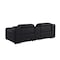 Homeroots 89in Black and Silver Italian Leather Power Reclining Loveseat With Storage 633758 - alternate 9