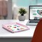 Acrimet Stackable Letter Tray Front Load Letter Size Document Organizer Plastic Clear Pink 1 Unit 211.8 - alternate 8