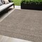 Homeroots 5' X 8' Brown And Beige Geometric Washable Indoor Outdoor Area Rug 595632 - alternate 1