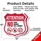 Signmission Property Shield Sign No Food No Drinks N, 12 inch X 12 inch, Aluminum Metal Sign, 2PK SHI-A-2PACK-12-455 - alternate 6