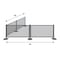 Factory 2U Commercial Patio Gray Aluminum Bar Restaurant Fence Kit, 20ft L, 34in H, Flexible Layout, Powdercoat w/ UV Topcoat 805681 - alternate 6