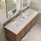 James Martin Vanities Lorelai 72" Dbl Vanity, Mid-Century Walnut, w/3 CM Siberian Silestone Top w/FreePower WirelessCharger 424-V72-WLT-FSFR - alternate 8