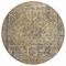 Homeroots 8' Artichoke Green And Denim Blue Round Medallion Washable Indoor Outdoor Area Rug 616042 - alternate 7