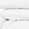 Homeroots White Queen Cotton Blend 1000 Thread Count Washable Duvet Cover Set 528113 - alternate 6