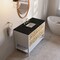 James Martin Vanities Olena 48" Single Vanity, Light Mappa Burl and Polished White, w/ 3 CM Phantome Eclos Top D804-V48-LMB-3PHT - alternate 9