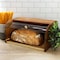 Megachef Acacia Wood Bread Box with Sliding Plastic Lid 750122131M - alternate 6