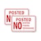 Signmission Posted No Hunting Fishing Trespassing, 18'' X 24'' 2 Signs, Heavy Gauge Aluminum, 2PK A-1824-2PACK-24865 - alternate 1