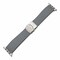 Elegani Rubber Band Compatible with Apple Watch 41mm, Gray, Silver, Black, Rose Gold, Yellow Gold Buckle SFRBQR-GRY-41 - alternate 1