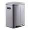 Happimess Marco Rectangular 10.6-Gallon Double Bucket Trash Can with Soft-Close Lid, Gloss Gray HPM1005I - alternate 1