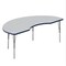Correll Kidney HPL Activity Table, 72 in W, 36 in L, 19 in to 29 in H, Particleboard, Gray Granite A3672-KID-15-14-37 - alternate 1