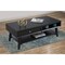 Homeroots 48" Black Solid And Manufactured Wood Coffee Table With Drawer 524171 - alternate 6