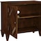 Homeroots 34in Brown Wood Carved Geometric Accent Cabinet With Two Doors 691651 - alternate 6