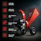 Greatcircleusa Mini Wood Chipper, 7HP 212CC Engine, 3" Max Branches GUO054 - alternate 6