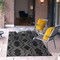Homeroots 4' X 6' Black Geometric Machine Braided Distressed Area Rug With UV Protection 555633 - alternate 7