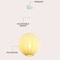 Jonathan Y Sia 16" 1-Light Scandinavian Japandi Adjustable Lantern Metal w/Ribbed Cocoon Globe Shade LED Pendan JYL4206A - alternate 9