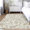 Homeroots 8' X 10' Ivory Brown And Green Floral Washable Indoor Outdoor Area Rug 597821 - alternate 8