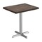 Flash Furniture Bennett 24 in x 30 in Solid Wood Indoor Tabletop in Dark Brown with 22 in x 22 in Dining Height GSF-REC2430-DKBRN-T2222S-GG - alternate 1