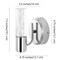 Jonathan Y Bolha 5.5 in. 1-Light Minimalist Modern Bubble Acrylic/Iron Integrated LED Vanity Light, Chrome JYL7222A - alternate 13