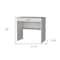 Homeroots 32" White Wood Computer Desk 553547 - alternate 6