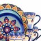 Elama Zen Blue Mozaik 16 Piece Luxurious Stoneware Dinnerware with Complete Setting for 4, 16pc ELM-ZEN-BLUE-MOZAIK - alternate 10