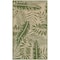 Homeroots 3' X 5' Green And Ivory Palm Leaf Indoor Outdoor Area Rug 554899 - alternate 1