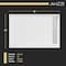 Anzzi 76'' x 57-60'' Sliding Frameless Shower Door in Matte Black with Alcove Right Drain Shower Base SD-5902302R-MB - alternate 11