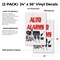 Signmission Auto Alarms, Vinyl Decals Only 24 Inch x 36 Inch, Vinyl Decal, 2PK DSB-2436-2PACK-Auto Alarms - alternate 2