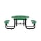 Flash Furniture Round Green, Polyethylene, Steel, 82.5 in L SLF-EMR-46ADA-GN-GG - alternate 12