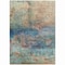 Homeroots 8' X 10' Teal Blue Orange And Beige Abstract Washable Indoor Outdoor Area Rug 631458 - alternate 9
