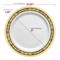Smarty Had A Party 10.25" White with Black and Gold Royal Rim Plastic Dinner Plates (120 Plates), 120PK 970BG-CASE - alternate 8