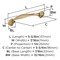 Amerock Fairfield 3-3/4 inch (96mm) Center-to-Center Champagne Bronze Cabinet Pull, 25PK 25VMP37220CZ - alternate 4