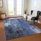 Homeroots 10' X 14' Blue And Ivory Abstract Washable Indoor Outdoor Area Rug 617655 - alternate 9