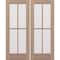 Doornmore G104, 66.5" x 82" ( 2x32" Door) Left Hand, Mahogany SDL 4 Lite Exterior Door G104-SW-3280_2_LI - alternate 1