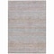 Homeroots 9' X 12' Linen And Gray Striped Washable Indoor Outdoor Area Rug 615672 - alternate 9