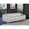 Homeroots 103" Light Gray Italian Leather Reclining USB Sofa 632871 - alternate 9