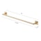 Gliderite Hardware Alpine Collection 24 in. Towel Bar Champagne Gold Bathroom Hardware 9024-SQ-CHPG-1 - alternate 3