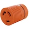 Ac Works Plug Adapter, L6-30R, L6-20P, 0 ft., Orange ADL620L630 - alternate 1