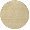 Homeroots 8' Gold And Ivory Round Geometric Washable Indoor Outdoor Area Rug 612126 - alternate 8