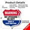 Signmission Pool Warning Shield Sign No Lifeguard On, 6 inch X 6 inch, Plastic Sign, 2PK SHI-P-2PACK-6-432 - alternate 5