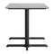 Flash Furniture 48"x30" Tabletop, Gray Faux Concrete, Seamless Surface Technology, 22x30 Black Table Height X-Bases ST-REC3048-CMGY-T2230-GG - alternate 9