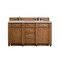 James Martin Vanities Bristol 60'' D Vanity, Saddle Brown w/ Victorian Sil Silestone Top w/FreePower Wireless Charger 157-V60D-SBR-FVSL - alternate 1