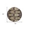 Homeroots 8' Brown Beige And Taupe Round Southwestern Washable Indoor Outdoor Area Rug 587808 - alternate 7