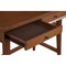 Homeroots 36" Brown Solid Manufactured Wood Writing Desk with Two Drawers 524094 - alternate 9