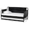 Baxton Studio Lucera Bobbin Daybed with Trundle, Twin, Black 263-14372-14374-ZORO - alternate 10